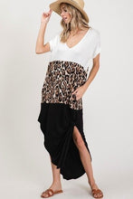 Load image into Gallery viewer, Color Block V Neck Maxi Dress
