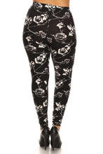 Load image into Gallery viewer, Plus Size Abstract Print, Full Length Leggings In A Slim Fitting Style With A Banded High Waist
