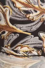 Load image into Gallery viewer, Abstract Leaf Print, Full Length Leggings In A Slim Fitting Style With A Banded High Waist

