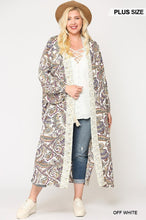 Load image into Gallery viewer, Mix-printed Open Front Kimono With Side Slits
