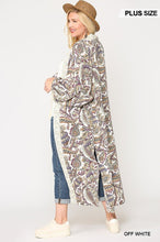 Load image into Gallery viewer, Mix-printed Open Front Kimono With Side Slits
