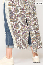 Load image into Gallery viewer, Mix-printed Open Front Kimono With Side Slits
