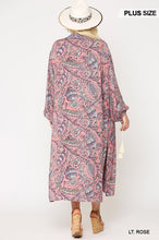 Load image into Gallery viewer, Mix-printed Open Front Kimono With Side Slits
