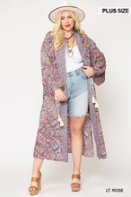 Load image into Gallery viewer, Mix-printed Open Front Kimono With Side Slits
