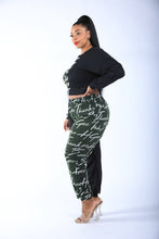 Load image into Gallery viewer, Color Blocked Lace Up Front Jogger Set
