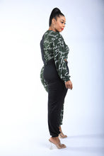 Load image into Gallery viewer, Color Blocked Lace Up Front Jogger Set
