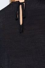 Load image into Gallery viewer, Short Shirring Slv Pleated Woven Top
