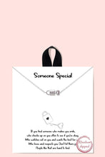 Load image into Gallery viewer, 18k Gold Rhodium Dipped Someone Special Pendant Necklace
