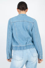 Load image into Gallery viewer, Long Sleeves Funnel Neck Denim Jackets
