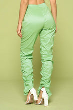 Load image into Gallery viewer, Leather Pu Ruched Pants

