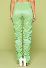 Load image into Gallery viewer, Leather Pu Ruched Pants
