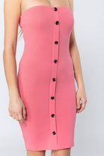 Load image into Gallery viewer, Button Down Tube Mini Dress
