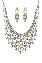 Load image into Gallery viewer, Fashion Design Rhinestone Necklace And Earring Set
