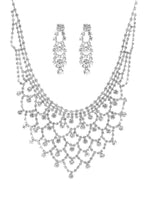 Load image into Gallery viewer, Fashion Design Rhinestone Necklace And Earring Set
