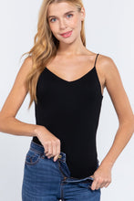 Load image into Gallery viewer, V-neck 2 Ply Cami Bodysuit
