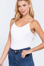 Load image into Gallery viewer, V-neck 2 Ply Cami Bodysuit
