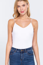 Load image into Gallery viewer, V-neck 2 Ply Cami Bodysuit
