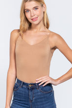 Load image into Gallery viewer, V-neck 2 Ply Cami Bodysuit
