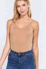 Load image into Gallery viewer, V-neck 2 Ply Cami Bodysuit
