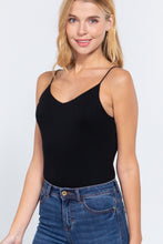 Load image into Gallery viewer, V-neck 2 Ply Cami Bodysuit
