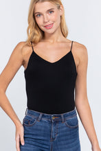 Load image into Gallery viewer, V-neck 2 Ply Cami Bodysuit
