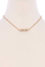 Load image into Gallery viewer, Metal Love Mama Block Letter Necklace
