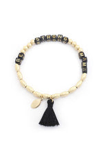 Load image into Gallery viewer, Be Strong Mama Beaded Tassel Bracelet
