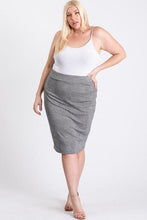 Load image into Gallery viewer, Black/grey Glen Plaid Skirt
