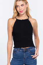 Load image into Gallery viewer, Smocking Detail Cami Woven Top
