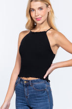 Load image into Gallery viewer, Smocking Detail Cami Woven Top
