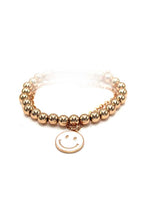 Load image into Gallery viewer, Fashion Smiley Face Metal Bead Bracelet
