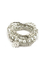 Load image into Gallery viewer, Fashion Metal Pearl Bead Stretch Multi Bracelet
