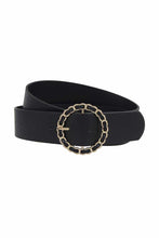 Load image into Gallery viewer, Pu Looped Circle Chain Buckle Belt
