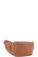 Load image into Gallery viewer, Plain Zipper Waist Fanny Pack
