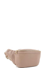 Load image into Gallery viewer, Plain Zipper Waist Fanny Pack
