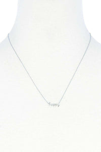 Happy Message Dainty Metal Necklace