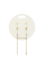 Load image into Gallery viewer, Thin Rhinestone Metal Earring
