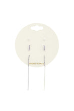 Load image into Gallery viewer, Thin Rhinestone Metal Earring

