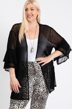 Load image into Gallery viewer, Ruffle Sleeve Open Cardigan
