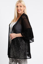 Load image into Gallery viewer, Ruffle Sleeve Open Cardigan
