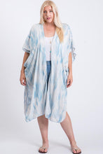 Load image into Gallery viewer, Zebra Print Short Sleeve Maxi Kimono

