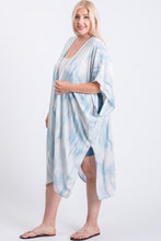 Load image into Gallery viewer, Zebra Print Short Sleeve Maxi Kimono
