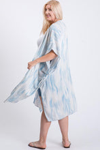 Load image into Gallery viewer, Zebra Print Short Sleeve Maxi Kimono
