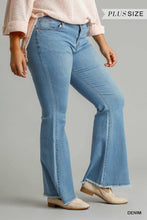 Load image into Gallery viewer, High Rise Stretch Denim Wide Leg Flare Jeans
