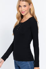 Load image into Gallery viewer, Long Slv Scoop Neck Thermal Top

