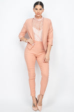 Load image into Gallery viewer, 3/4 Sleeves Blazer &amp; Capri Pants Set
