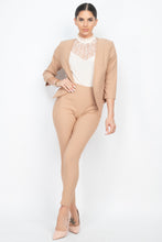 Load image into Gallery viewer, 3/4 Sleeves Blazer &amp; Capri Pants Set
