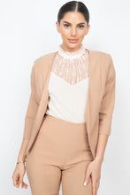 Load image into Gallery viewer, 3/4 Sleeves Blazer &amp; Capri Pants Set
