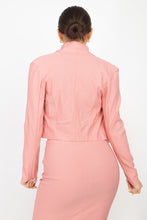 Load image into Gallery viewer, Collared Blazer &amp; Skirt Set
