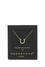 Load image into Gallery viewer, Secret Box Horse Shoe Charm Necklace
